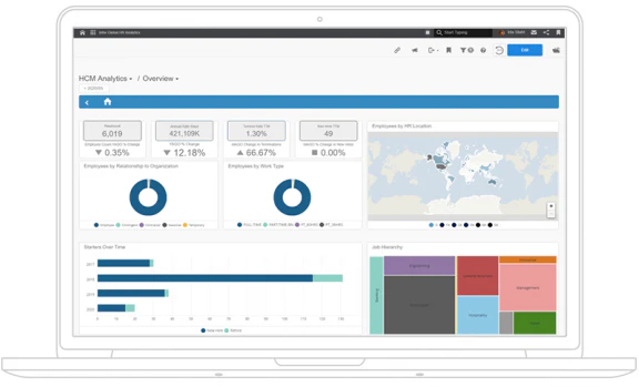 screenshot of Infor Human Resources